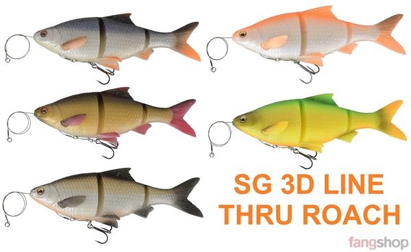 216g Savage Gear 3D Line Thru Roach MS 25cm moderate sink Köder 