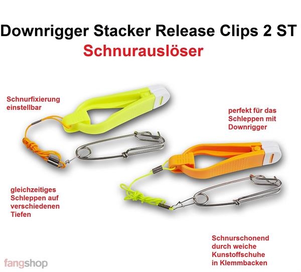 .10x1.9 2 Pcs Downrigger Release Clip Schleppangeln Einstellbare Spannung 